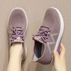 Primeloafer Women Fashion Breathable Fly Knit Sneakers