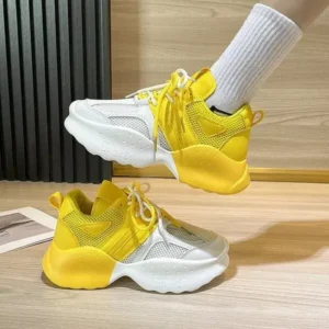 Primeloafer Women Fashion Gradient Mesh Breathable Sneakers