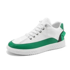 Primeloafer Men'S Fashion Color Matching Pu Simple Sneakers