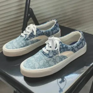 Primeloafer Vintage Breathable Printed Canvas Shoes