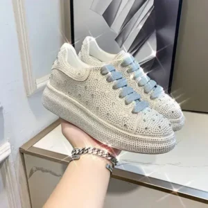 Primeloafer Casual Rhinestone Platform Sneakers