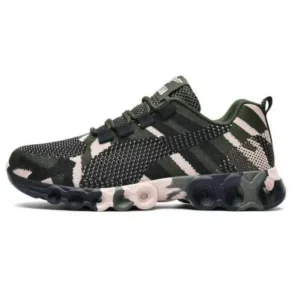 Primeloafer Couple Casual Camouflage Pattern Lace Up Design Breathable Sneakers