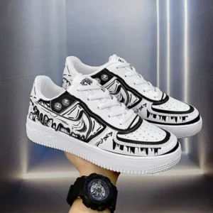 Primeloafer Men Fashion Graffiti Breathable Sneakers