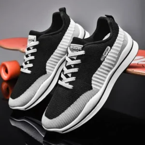 Primeloafer Men'S Casual Color-Block Mesh Breathable Soft-Soled Sneakers