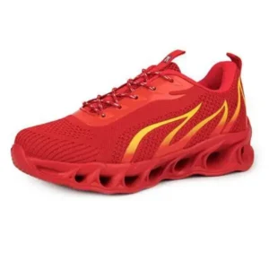 Primeloafer Men'S Fashion Flame Pattern Breathable Mesh Sneakers