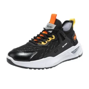 Primeloafer Men'S Fashion Breathable Mesh Color Block Sneakers