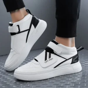 Primeloafer Men'S Fashion Thick-Soled Breathable Pu Stitching Sneakers