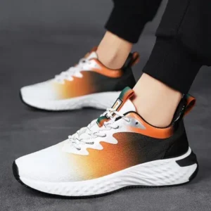 Primeloafer Men'S Fashion Breathable Mesh Color Block Sneakers