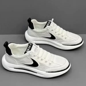 Primeloafer Men Fashion Color Block Breathable Mesh Low Top Sneakers