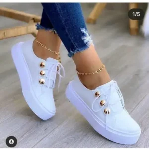 Primeloafer Women Plus Size Casual Platform Sneakers