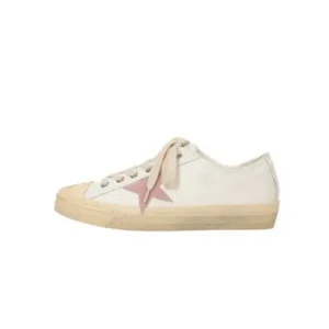 Primeloafer Women Fashion Casual Lace-Up Pink Star Sneakers