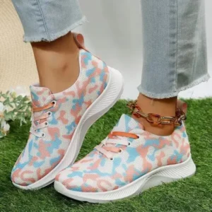 Primeloafer Summer Women Fashion Breathable Casual Colorful Printed Sneakers