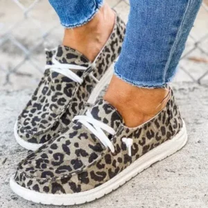 Primeloafer Women Leopard Casual Flat Loafers Shoes