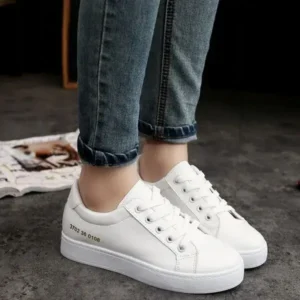 Primeloafer Summer Women Fashion Casual Solid Color Thick-Soled Canvas Sneakers