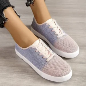 Primeloafer Summer Women Fashion Casual Fly-Woven Mesh Breathable Sneakers