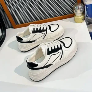 Primeloafer Women Fashion Platform Lace-Up Sneakers