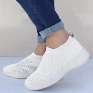 Primeloafer Women Fashion Fly Woven Breathable Sneakers