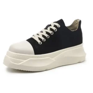 Primeloafer Women Casual Breathable Low Top Canvas Platform Shoes