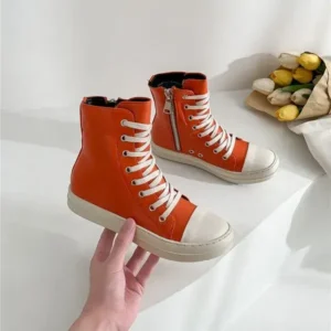 Primeloafer Orange Up Platform High Top Casual Shoes