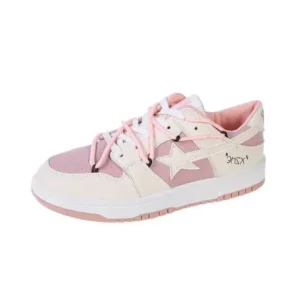 Primeloafer Women Fashion Low Top Flat Retro Sneakers